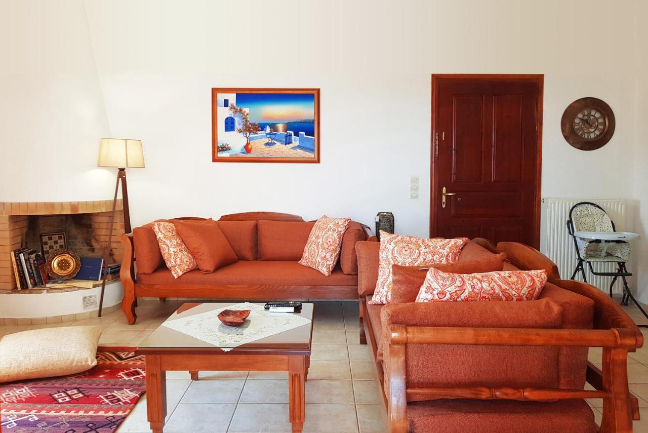 Villa Sunset With Stunning Sea View, Kids Area And Hammocks On Roof Terrace Agia Triada Exterior foto