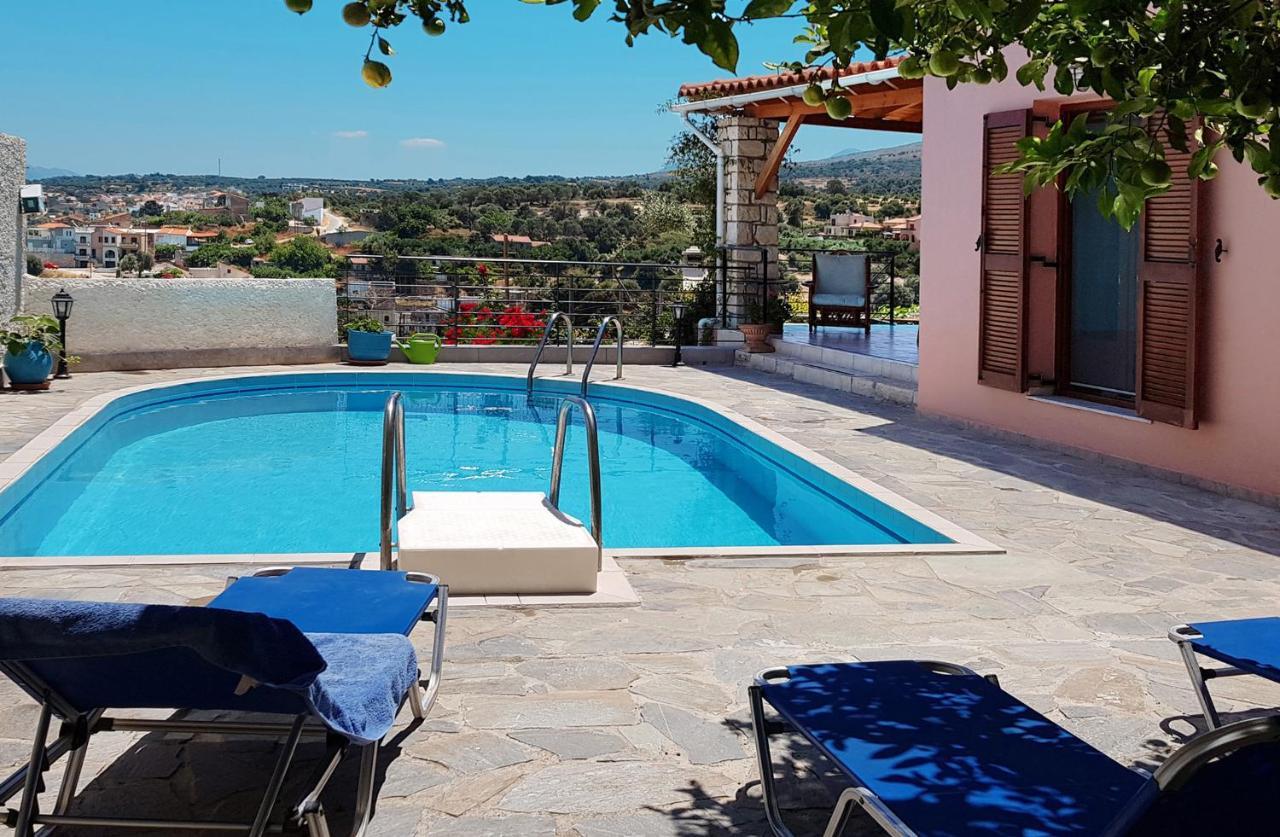 Villa Sunset With Stunning Sea View, Kids Area And Hammocks On Roof Terrace Agia Triada Exterior foto