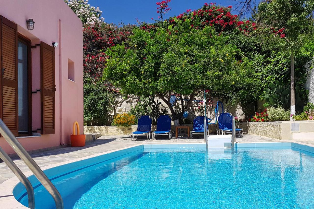 Villa Sunset With Stunning Sea View, Kids Area And Hammocks On Roof Terrace Agia Triada Exterior foto