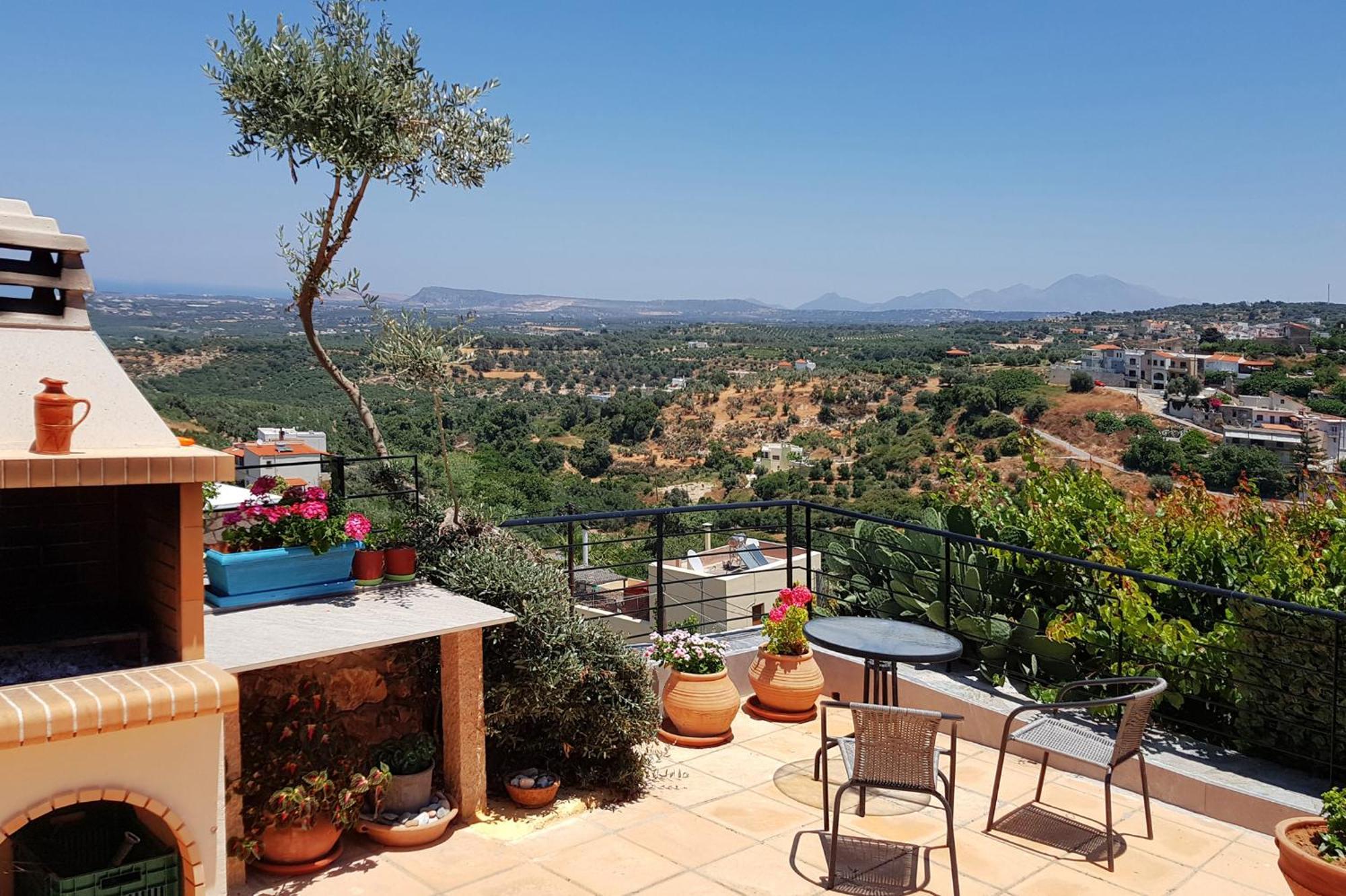 Villa Sunset With Stunning Sea View, Kids Area And Hammocks On Roof Terrace Agia Triada Exterior foto