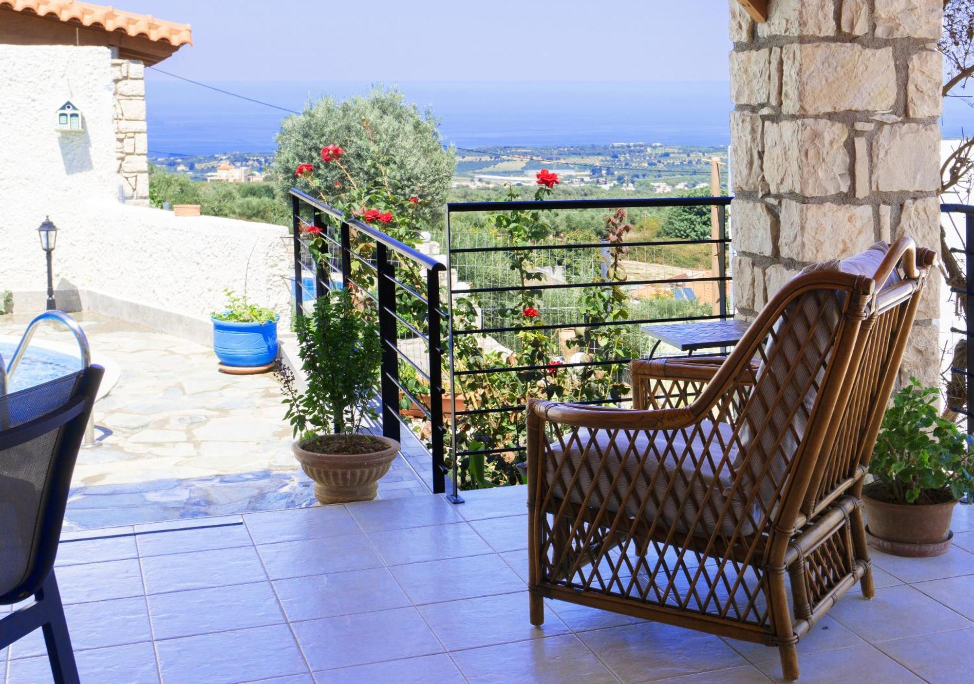 Villa Sunset With Stunning Sea View, Kids Area And Hammocks On Roof Terrace Agia Triada Exterior foto